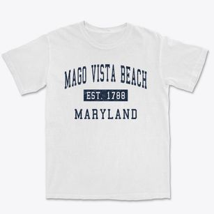 Mago Vista Beach Maryland Classic Established Premium Heavyweight T-shirt