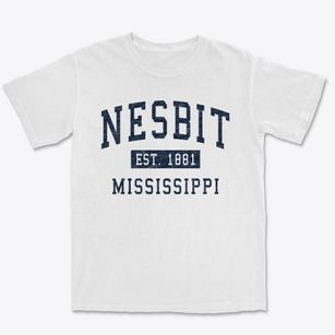 Nesbit Mississippi Classic Established Premium Heavyweight T-shirt