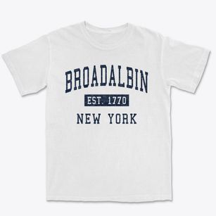 Broadalbin New York Classic Established Premium Heavyweight T-shirt
