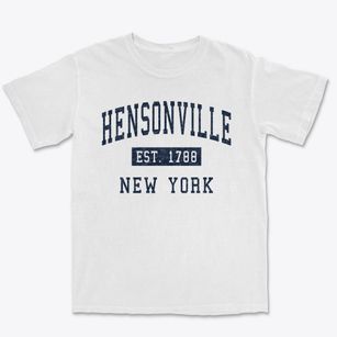 Hensonville New York Classic Established Premium Heavyweight T-shirt