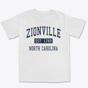 Zionville North Carolina Classic Established Premium Heavyweight T-shirt