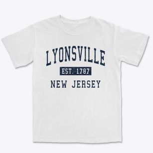 Lyonsville New Jersey Classic Established Premium Heavyweight T-shirt