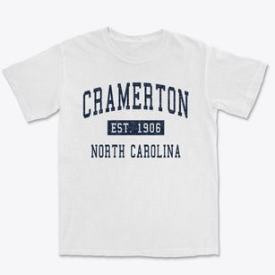 Cramerton North Carolina Classic Established Premium Heavyweight T-shirt