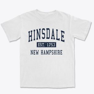 Hinsdale New Hampshire Classic Established Premium Heavyweight T-shirt