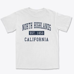 North Highlands California Classic Established Premium Heavyweight T-shirt