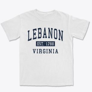 Lebanon Virginia Classic Established Premium Heavyweight T-shirt