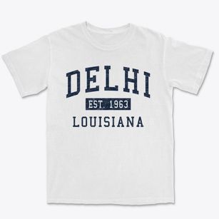 Delhi Louisiana Classic Established Premium Heavyweight T-shirt