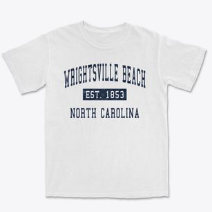 Wrightsville Beach North Carolina Classic Established Premium Heavyweight T-shirt