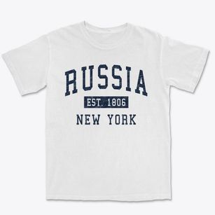 Russia New York Classic Established Premium Heavyweight T-shirt
