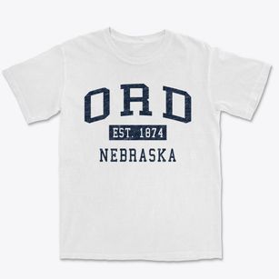 Ord Nebraska Classic Established Premium Heavyweight T-shirt