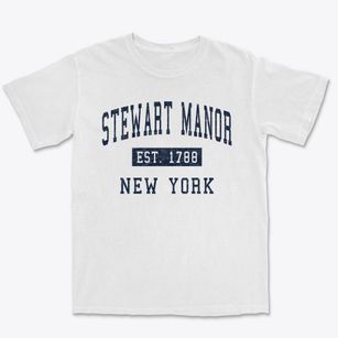Stewart Manor New York Classic Established Premium Heavyweight T-shirt