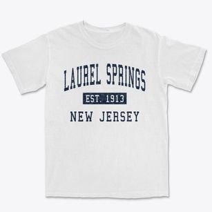Laurel Springs New Jersey Classic Established Premium Heavyweight T-shirt