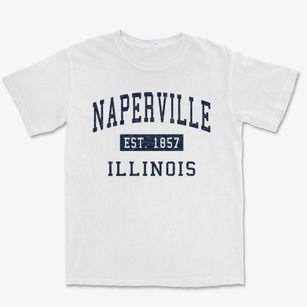 Naperville Illinois Classic Established Premium Heavyweight T-shirt