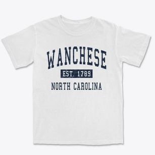 Wanchese North Carolina Classic Established Premium Heavyweight T-shirt