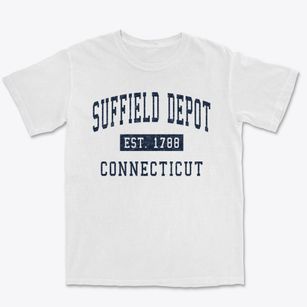 Suffield Depot Connecticut Classic Established Premium Heavyweight T-shirt