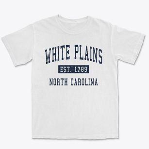 White Plains North Carolina Classic Established Premium Heavyweight T-shirt