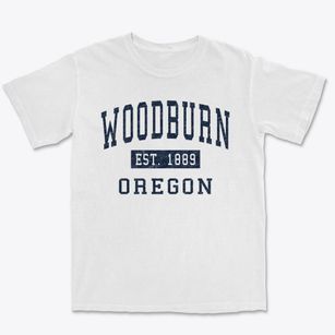 Woodburn Oregon Classic Established Premium Heavyweight T-shirt