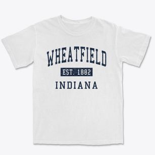 Wheatfield Indiana Classic Established Premium Heavyweight T-shirt