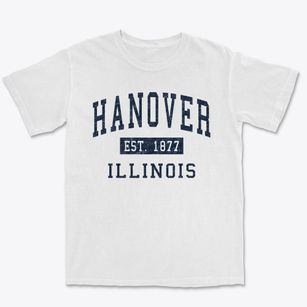 Hanover Illinois Classic Established Premium Heavyweight T-shirt