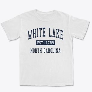 White Lake North Carolina Classic Established Premium Heavyweight T-shirt