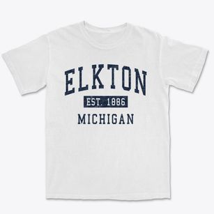 Elkton Michigan Classic Established Premium Heavyweight T-shirt