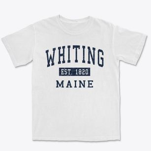 Whiting Maine Classic Established Premium Heavyweight T-shirt