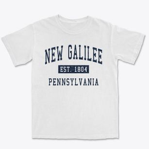 New Galilee Pennsylvania Classic Established Premium Heavyweight T-shirt