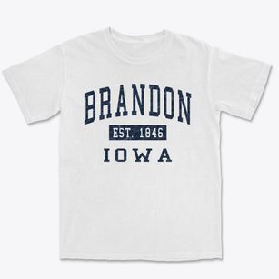 Brandon Iowa Classic Established Premium Heavyweight T-shirt