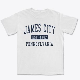 James City Pennsylvania Classic Established Premium Heavyweight T-shirt