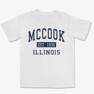 Mccook Illinois Classic Established Premium Heavyweight T-shirt
