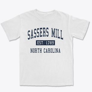 Sassers Mill North Carolina Classic Established Premium Heavyweight T-shirt