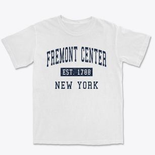 Fremont Center New York Classic Established Premium Heavyweight T-shirt
