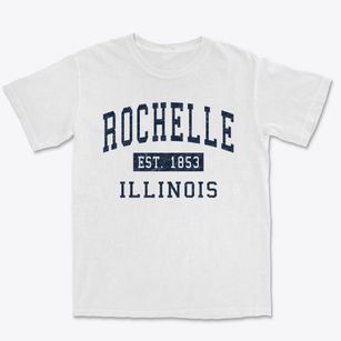 Rochelle Illinois Classic Established Premium Heavyweight T-shirt