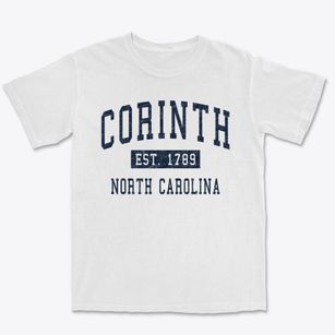 Corinth North Carolina Classic Established Premium Heavyweight T-shirt