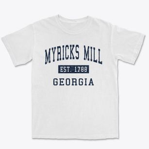Myricks Mill Georgia Classic Established Premium Heavyweight T-shirt