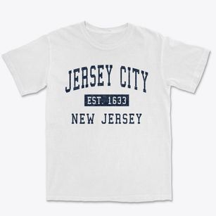 Jersey City New Jersey Classic Established Premium Heavyweight T-shirt