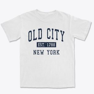 Old City New York Classic Established Premium Heavyweight T-shirt