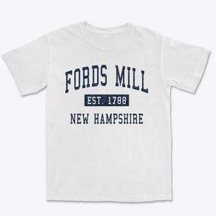 Fords Mill New Hampshire Classic Established Premium Heavyweight T-shirt