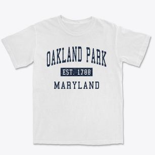 Oakland Park Maryland Classic Established Premium Heavyweight T-shirt