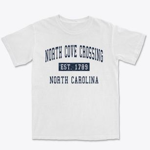 North Cove Crossing North Carolina Classic Established Premium Heavyweight T-shirt