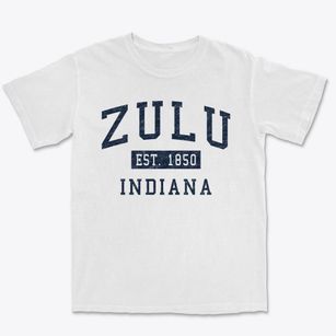 Zulu Indiana Classic Established Premium Heavyweight T-shirt
