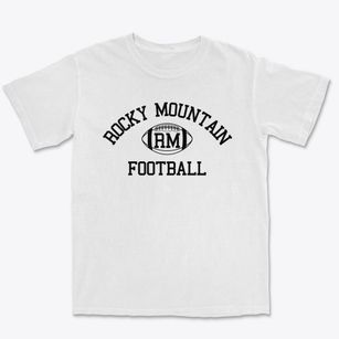 Rocky Mountain Junior High School Classic Football Premium Heavyweight T-shirt