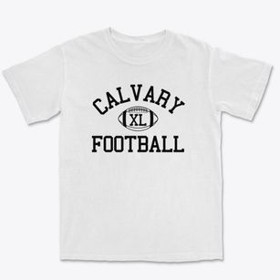 Calvary Christian School Classic Football Premium Heavyweight T-shirt