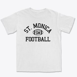 Saint Monica School Classic Football Premium Heavyweight T-shirt