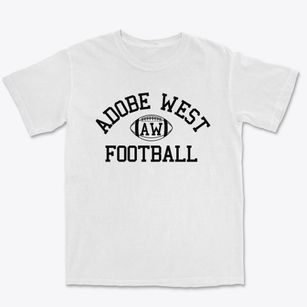 Adobe West School Classic Football Premium Heavyweight T-shirt