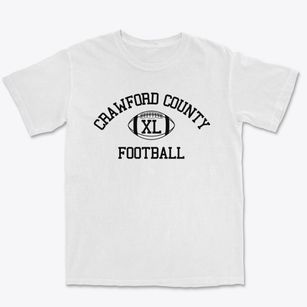 Crawford County High Classic Football Premium Heavyweight T-shirt