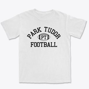 Park Tudor School Classic Football Premium Heavyweight T-shirt