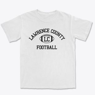 Lawrence County High School Classic Football Premium Heavyweight T-shirt
