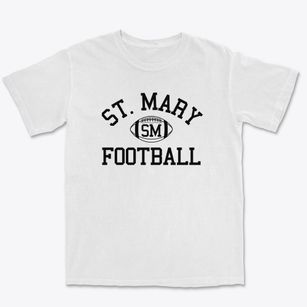 Saint Mary School Classic Football Premium Heavyweight T-shirt