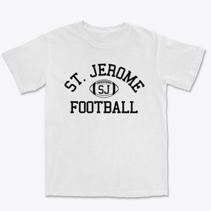 Saint Jerome School Classic Football Premium Heavyweight T-shirt